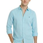 Allen Solly Men's Plain Slim Fit Casual Shirt (ASSFWMOFT40543_42)