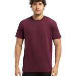 Jockey Men's Regular Fit Round Neck Half Sleeved T-Shirt 2714_Wine Tasting_L